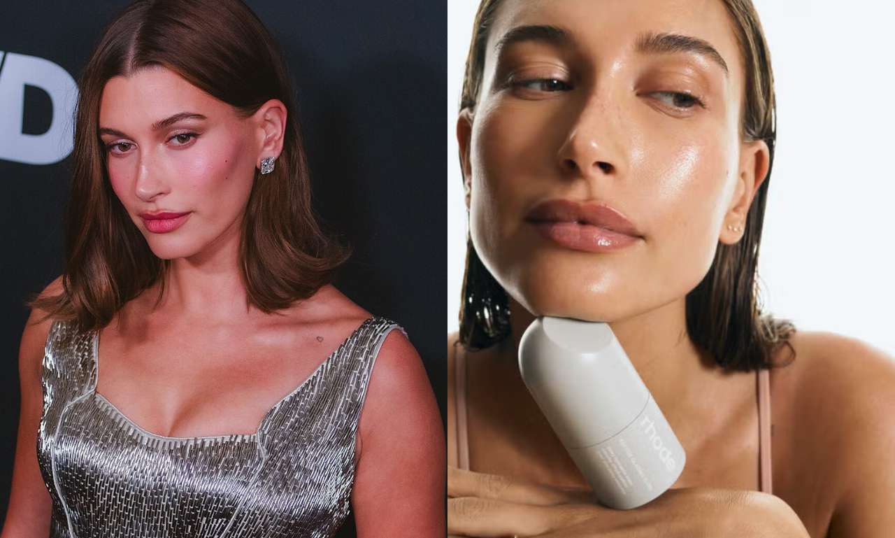 Hailey Bieber Is Effortlessly Cool in an Oversized Blazer and Relaxed Denim Look